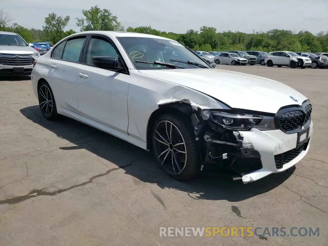 1 Photograph of a damaged car 3MW5U7J0XN8C27255 BMW M3 2022