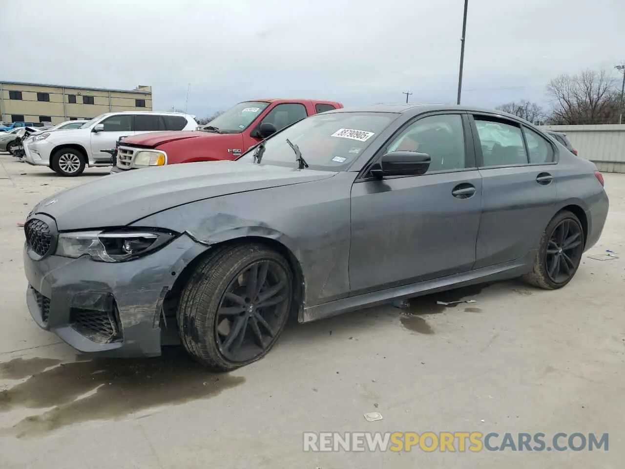 1 Photograph of a damaged car 3MW5U9J07N8C42470 BMW M3 2022