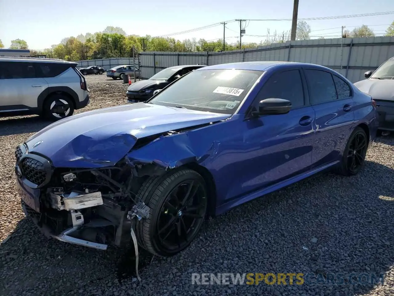 1 Photograph of a damaged car 3MW5U9J09N8C33902 BMW M3 2022