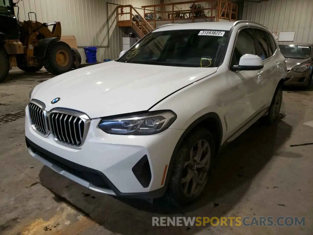 2 Photograph of a damaged car 5UX53DP06N9J81441 BMW M3 2022