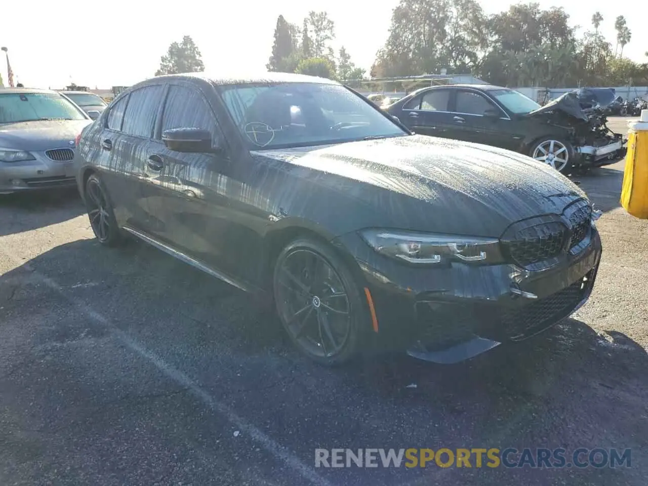 1 Photograph of a damaged car WBA5U7C0XNFM73498 BMW M3 2022