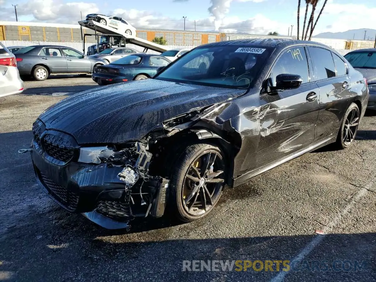 2 Photograph of a damaged car WBA5U7C0XNFM73498 BMW M3 2022