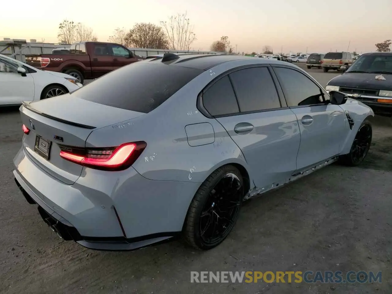 3 Photograph of a damaged car WBS33AY02NFL74430 BMW M3 2022