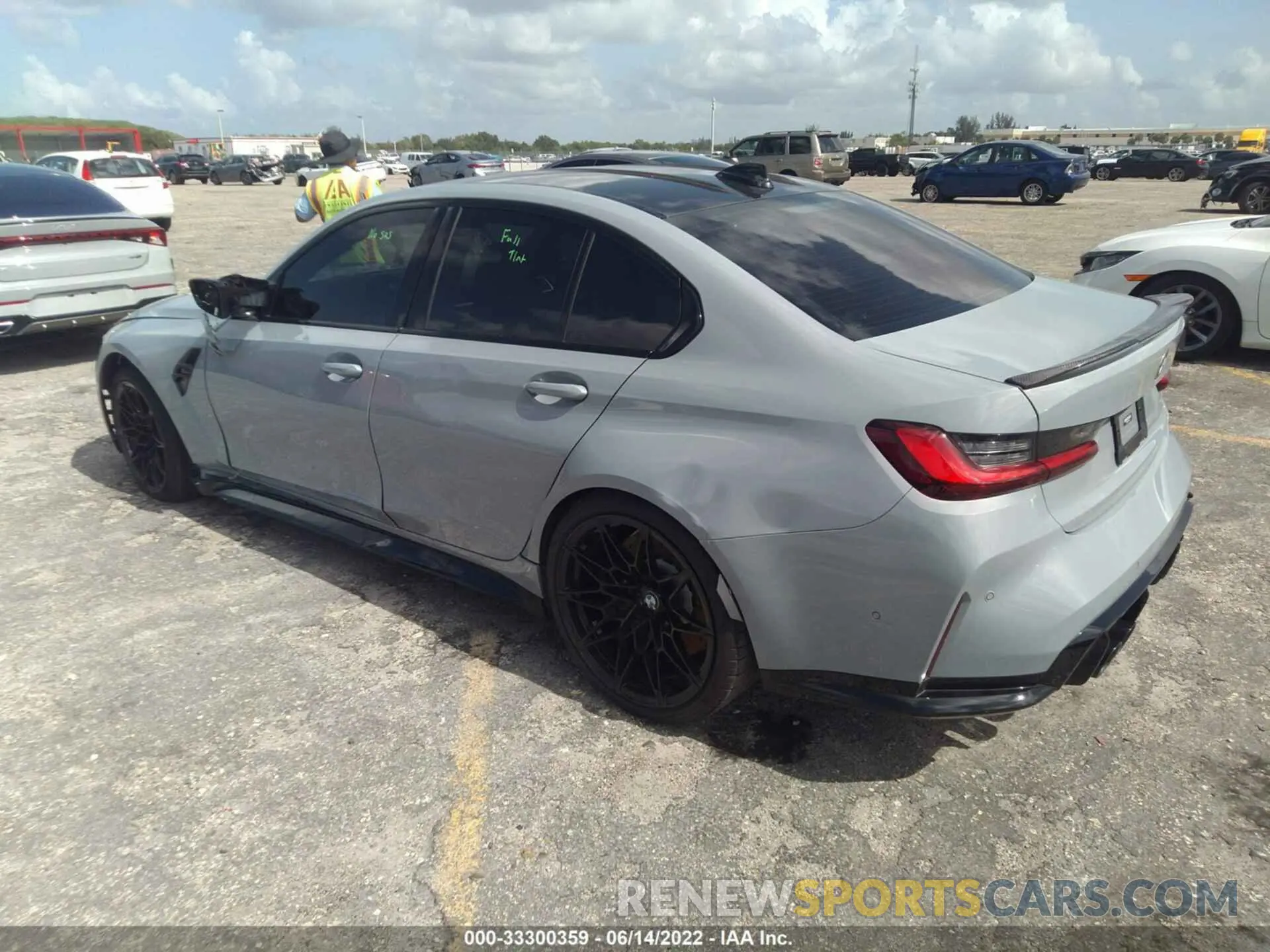 3 Photograph of a damaged car WBS33AY04NFL83274 BMW M3 2022