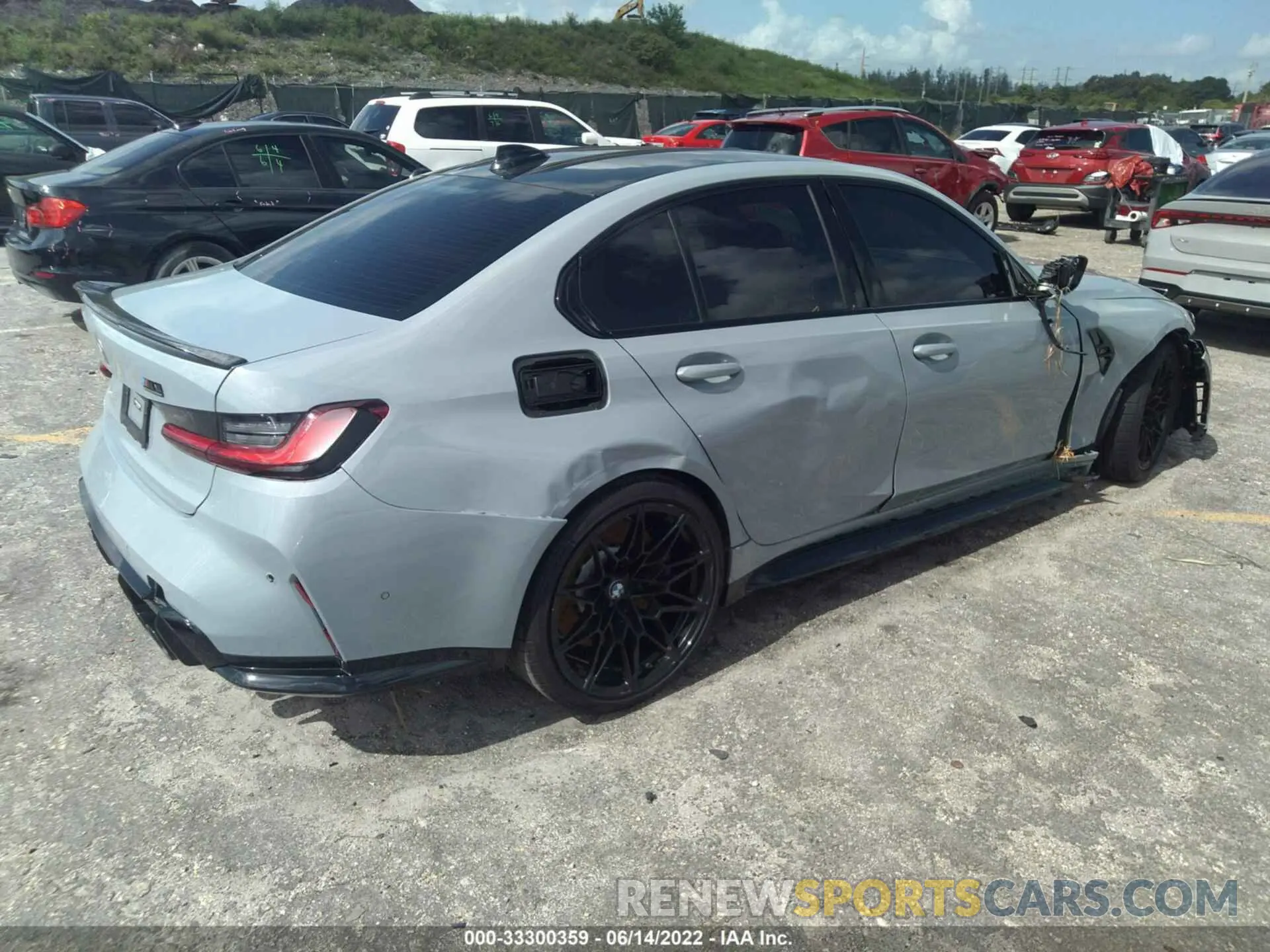 4 Photograph of a damaged car WBS33AY04NFL83274 BMW M3 2022