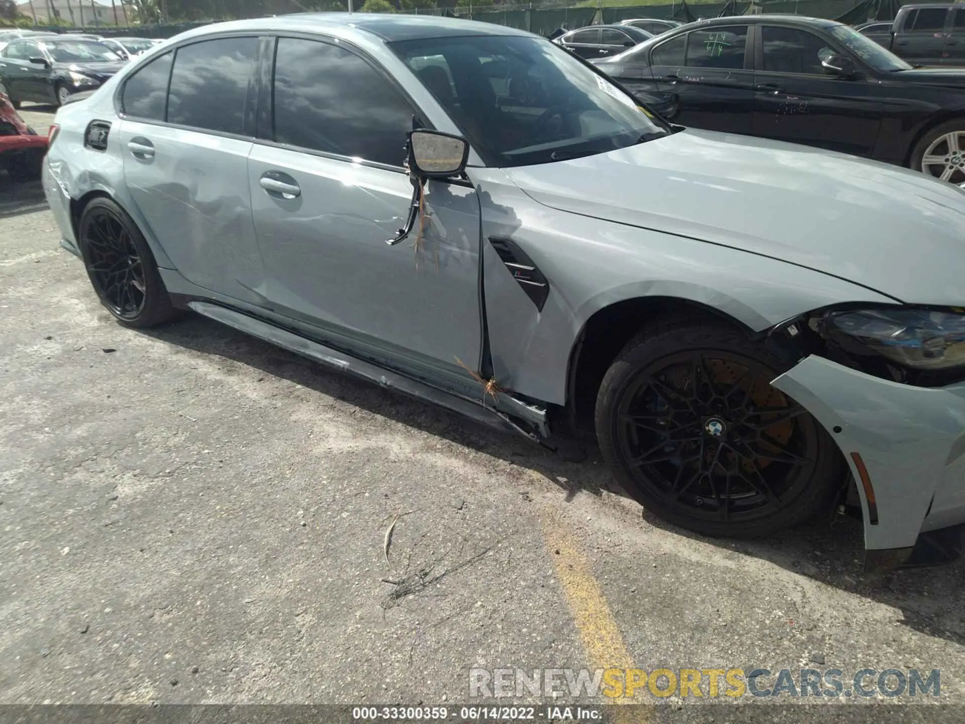 6 Photograph of a damaged car WBS33AY04NFL83274 BMW M3 2022