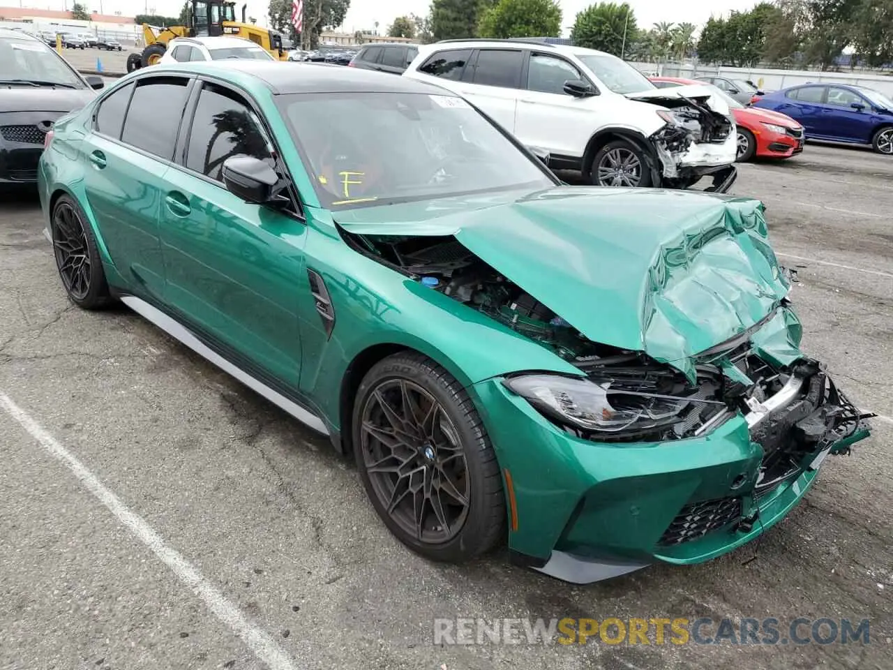 1 Photograph of a damaged car WBS33AY04NFM05919 BMW M3 2022