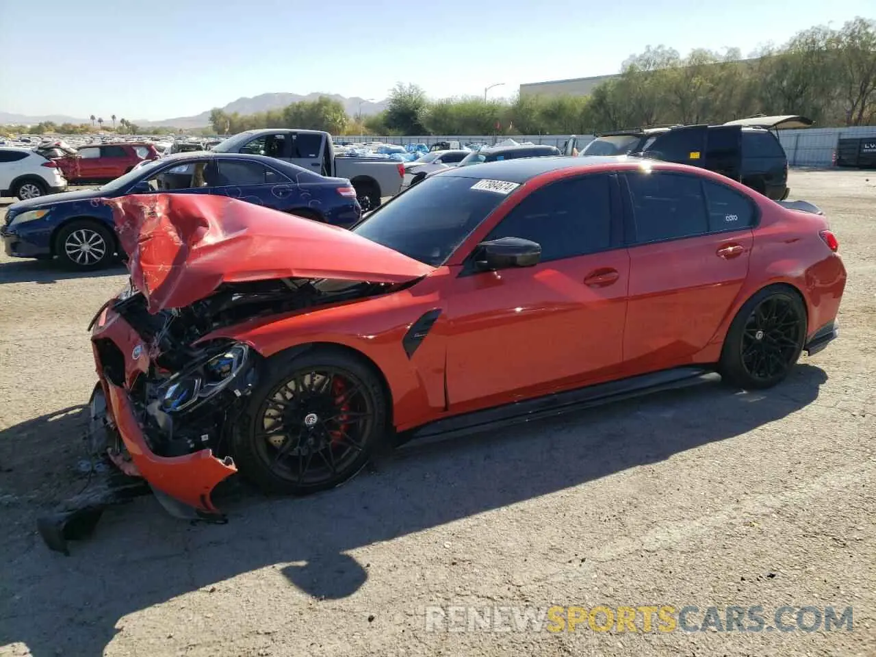 1 Photograph of a damaged car WBS33AY07NFN05898 BMW M3 2022