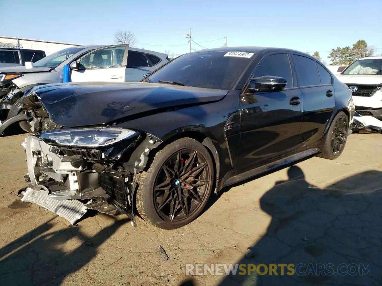 1 Photograph of a damaged car WBS43AY02NFM58560 BMW M3 2022