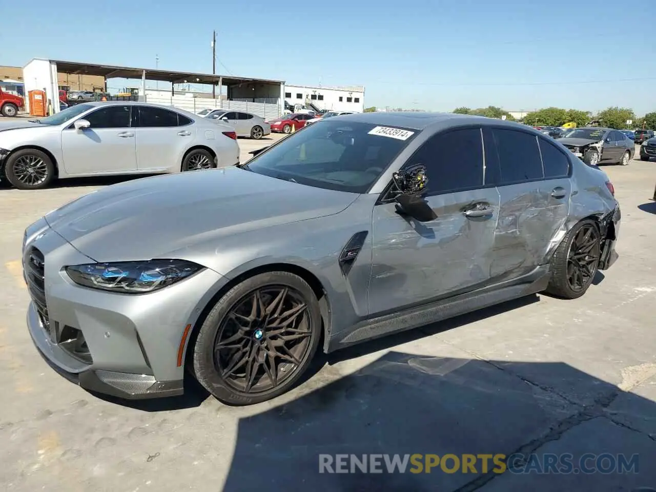 1 Photograph of a damaged car WBS43AY03NFM63783 BMW M3 2022
