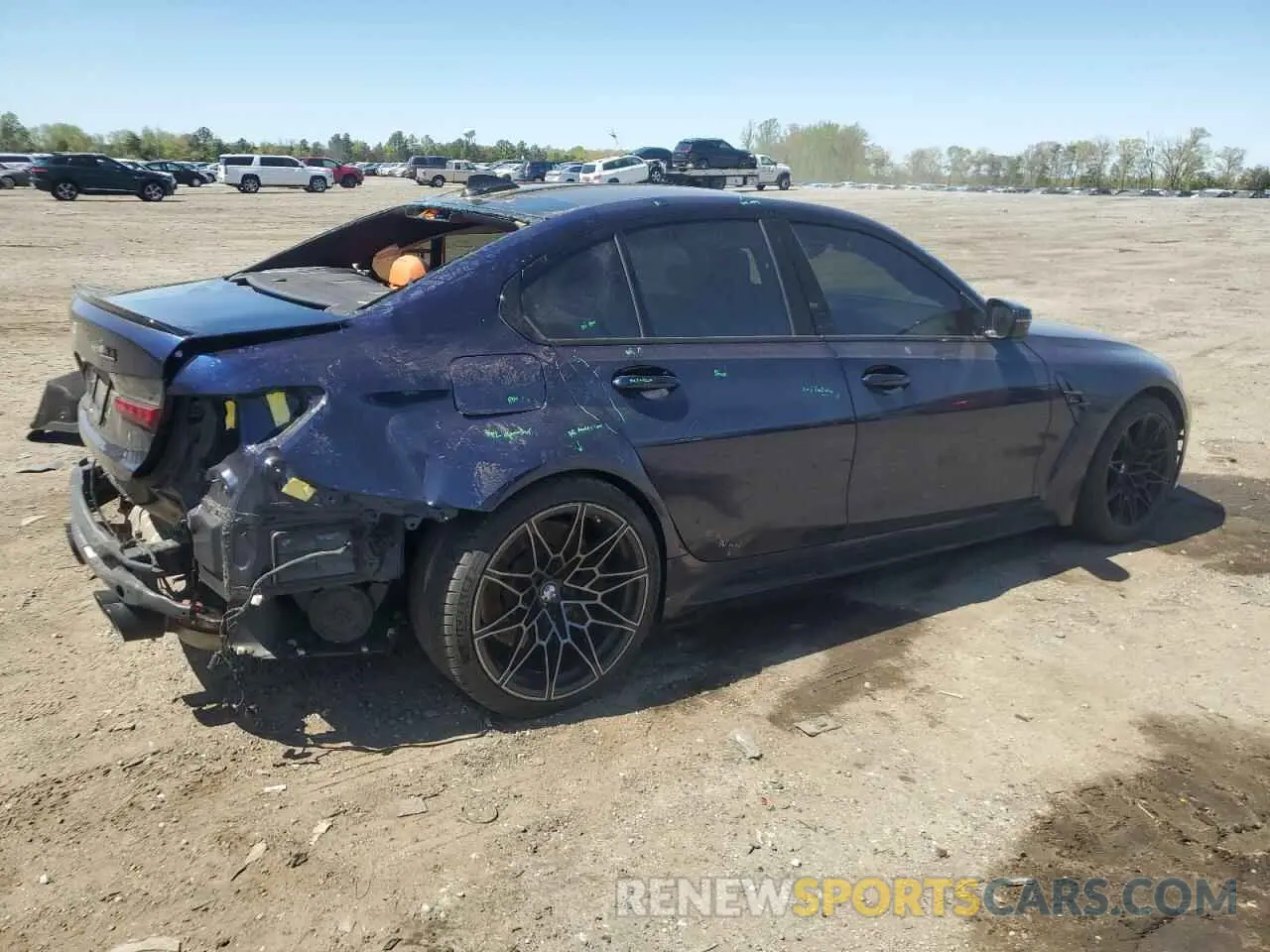 3 Photograph of a damaged car WBS43AY05NFL68593 BMW M3 2022