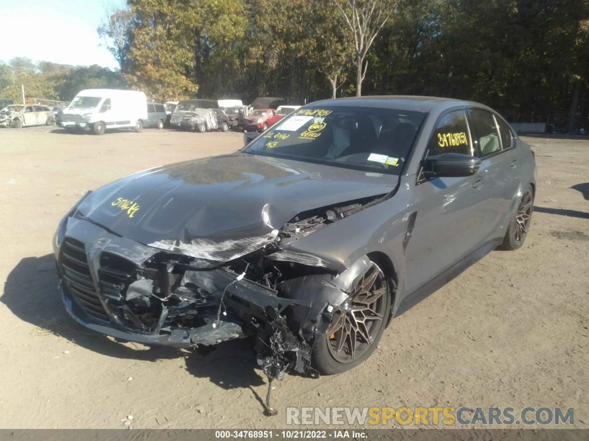 6 Photograph of a damaged car WBS43AY07NFM54617 BMW M3 2022