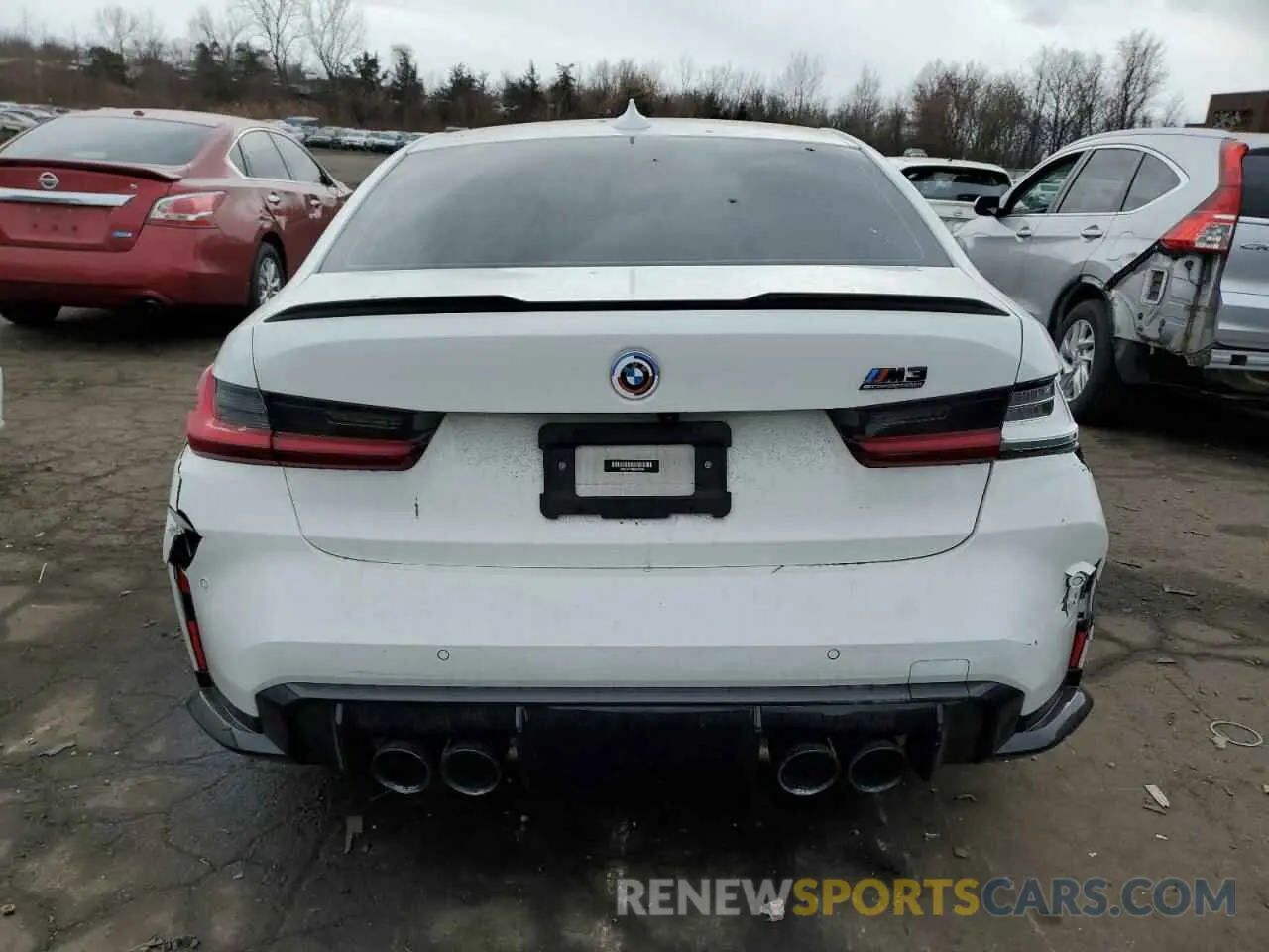 6 Photograph of a damaged car WBS43AY08NFM90896 BMW M3 2022