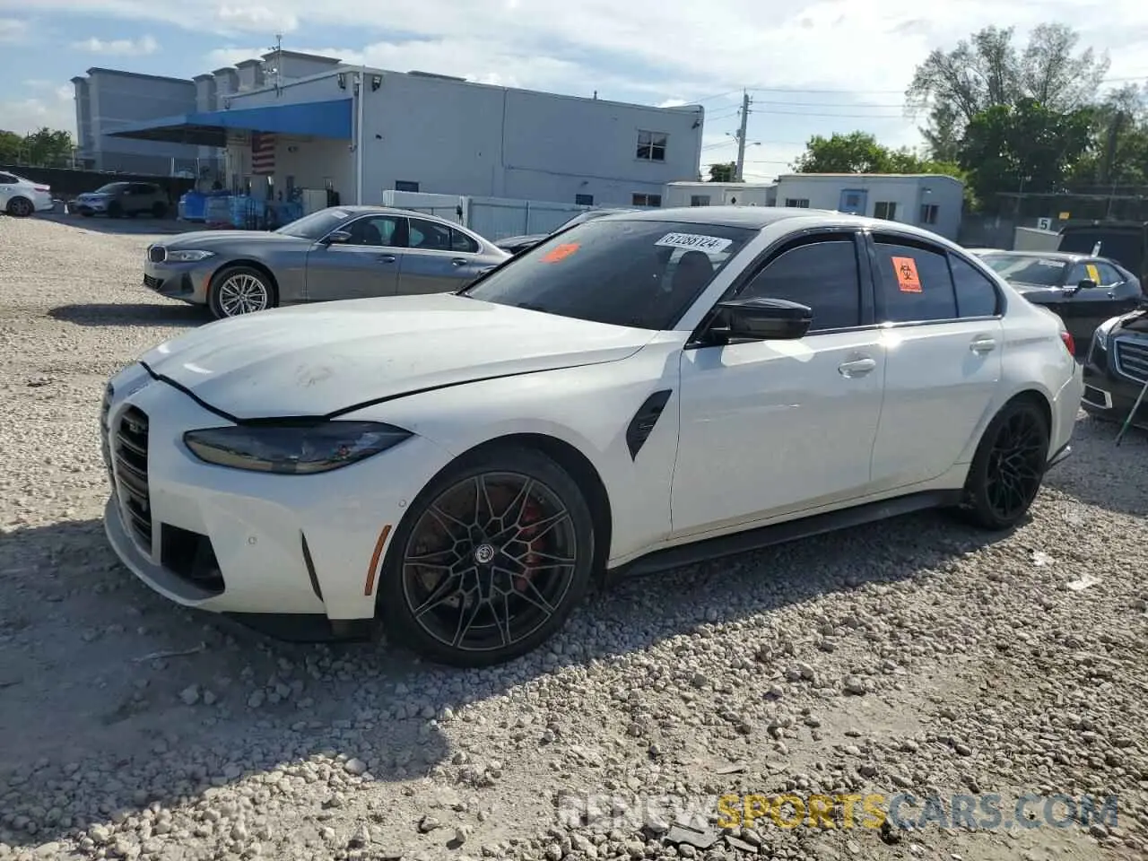 1 Photograph of a damaged car WBS43AY08NFN15005 BMW M3 2022
