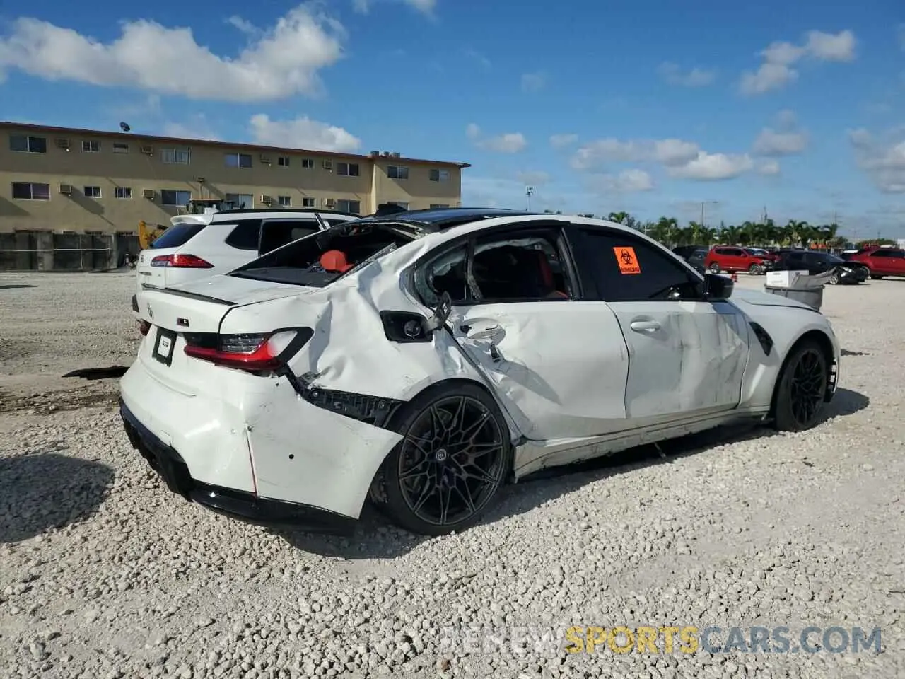 3 Photograph of a damaged car WBS43AY08NFN15005 BMW M3 2022