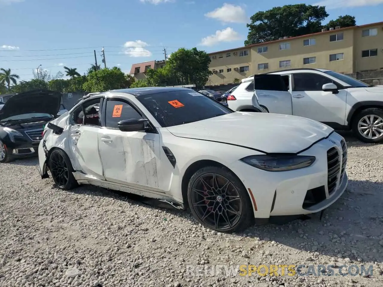 4 Photograph of a damaged car WBS43AY08NFN15005 BMW M3 2022