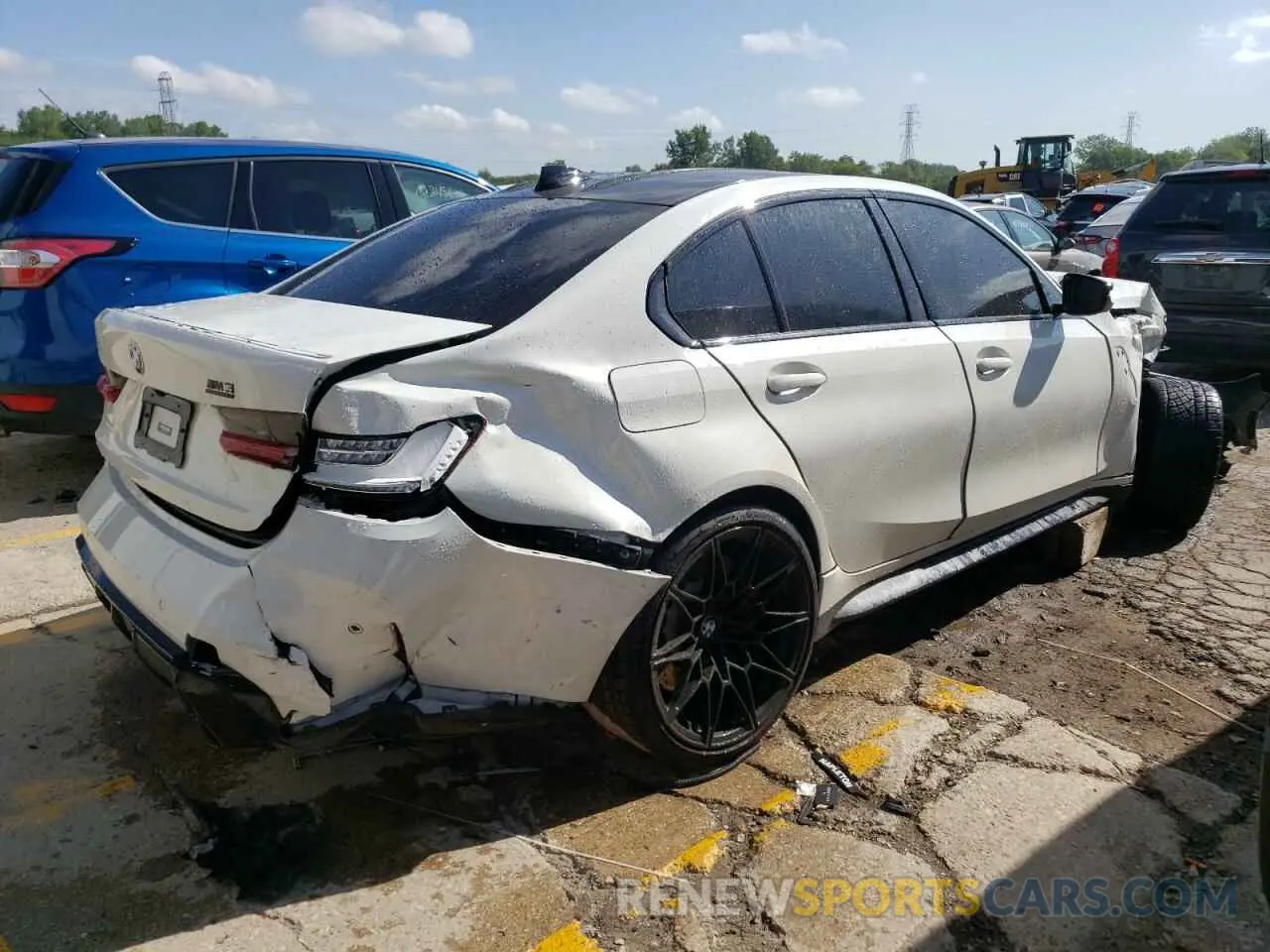 3 Photograph of a damaged car WBS43AY09NFM43859 BMW M3 2022