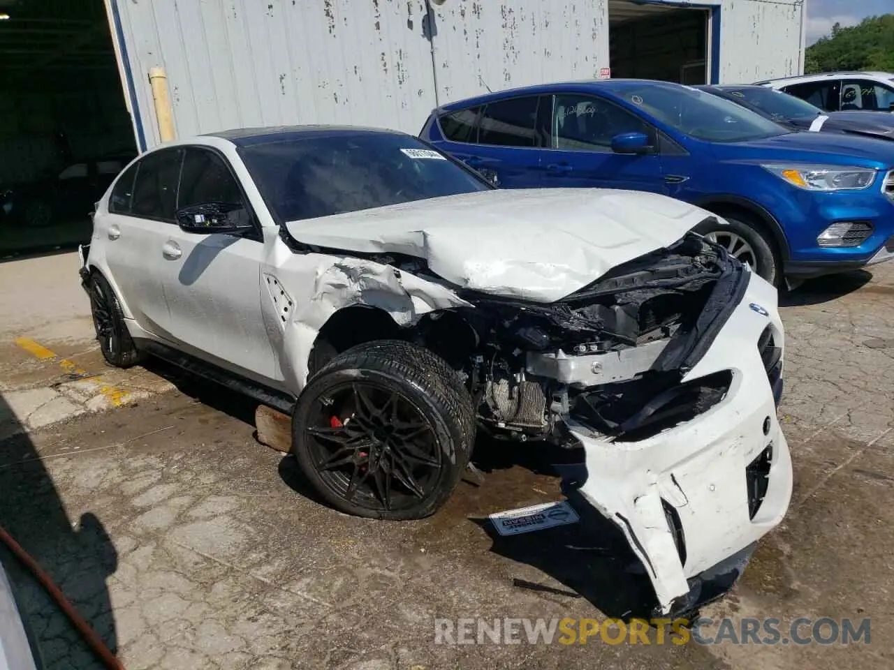 4 Photograph of a damaged car WBS43AY09NFM43859 BMW M3 2022