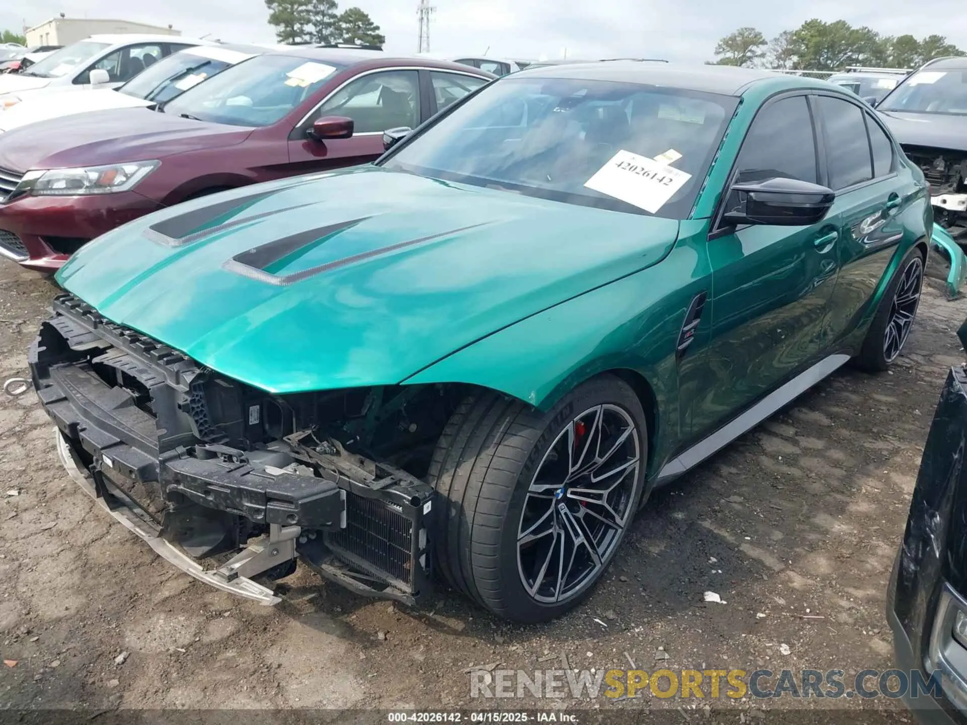 2 Photograph of a damaged car WBS53AY03NFL94517 BMW M3 2022