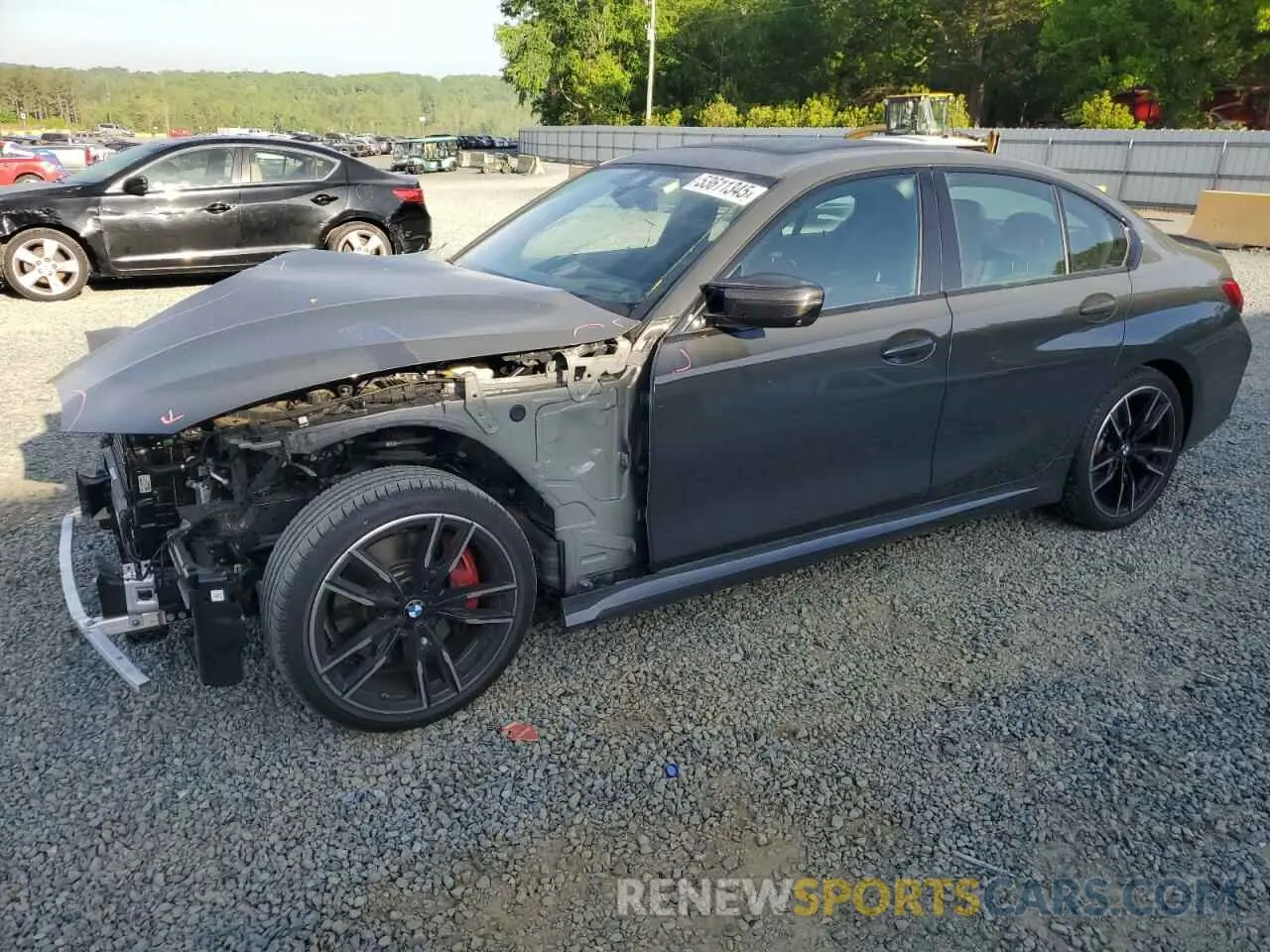 1 Photograph of a damaged car 3MW49FS00P8D51284 BMW M3 2023