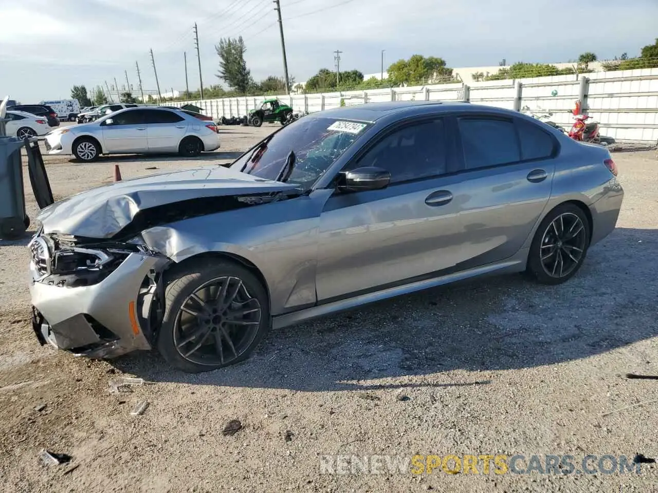 1 Photograph of a damaged car 3MW49FS09P8C79257 BMW M3 2023