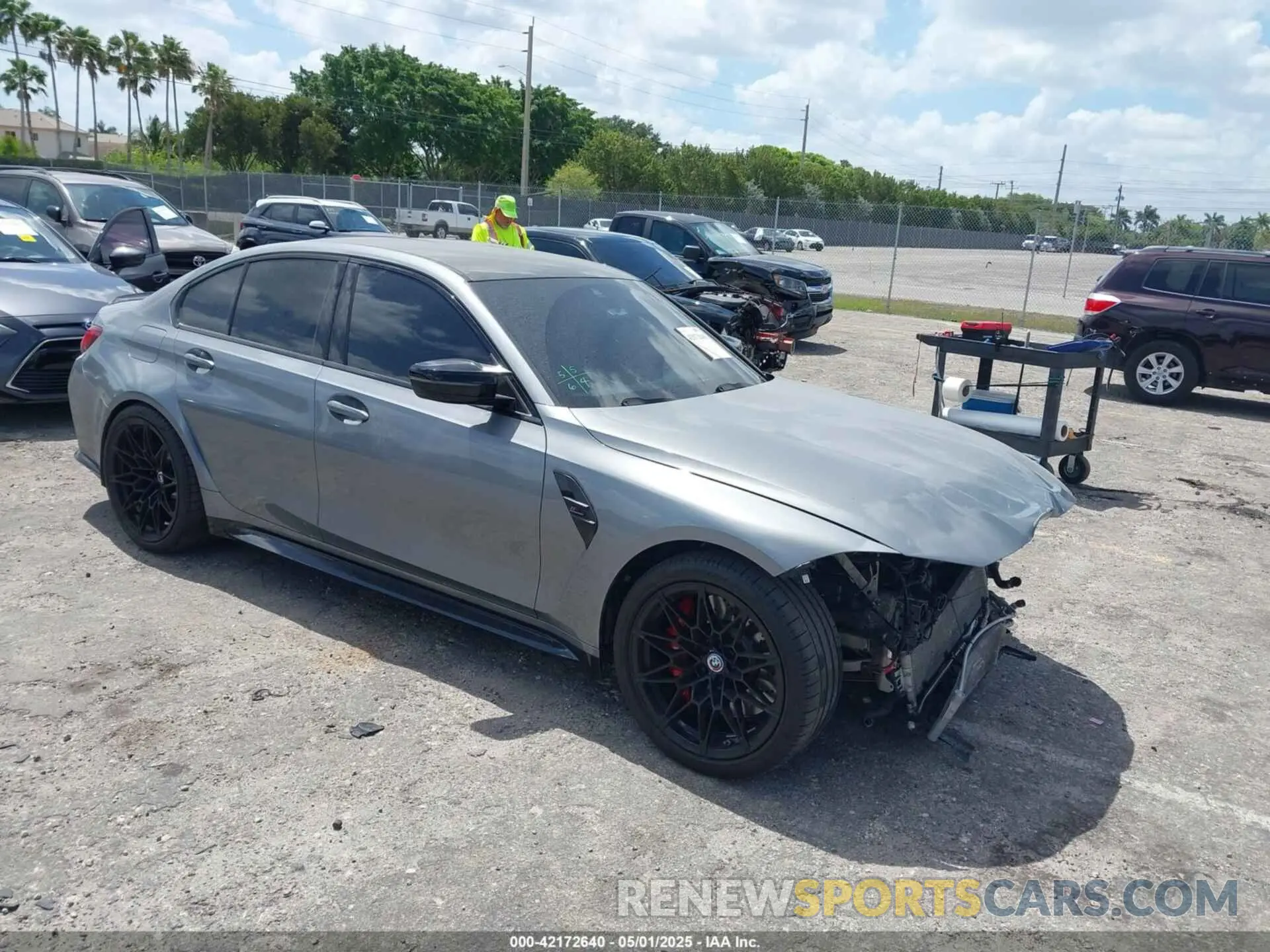1 Photograph of a damaged car WBS33AY01PFP51123 BMW M3 2023