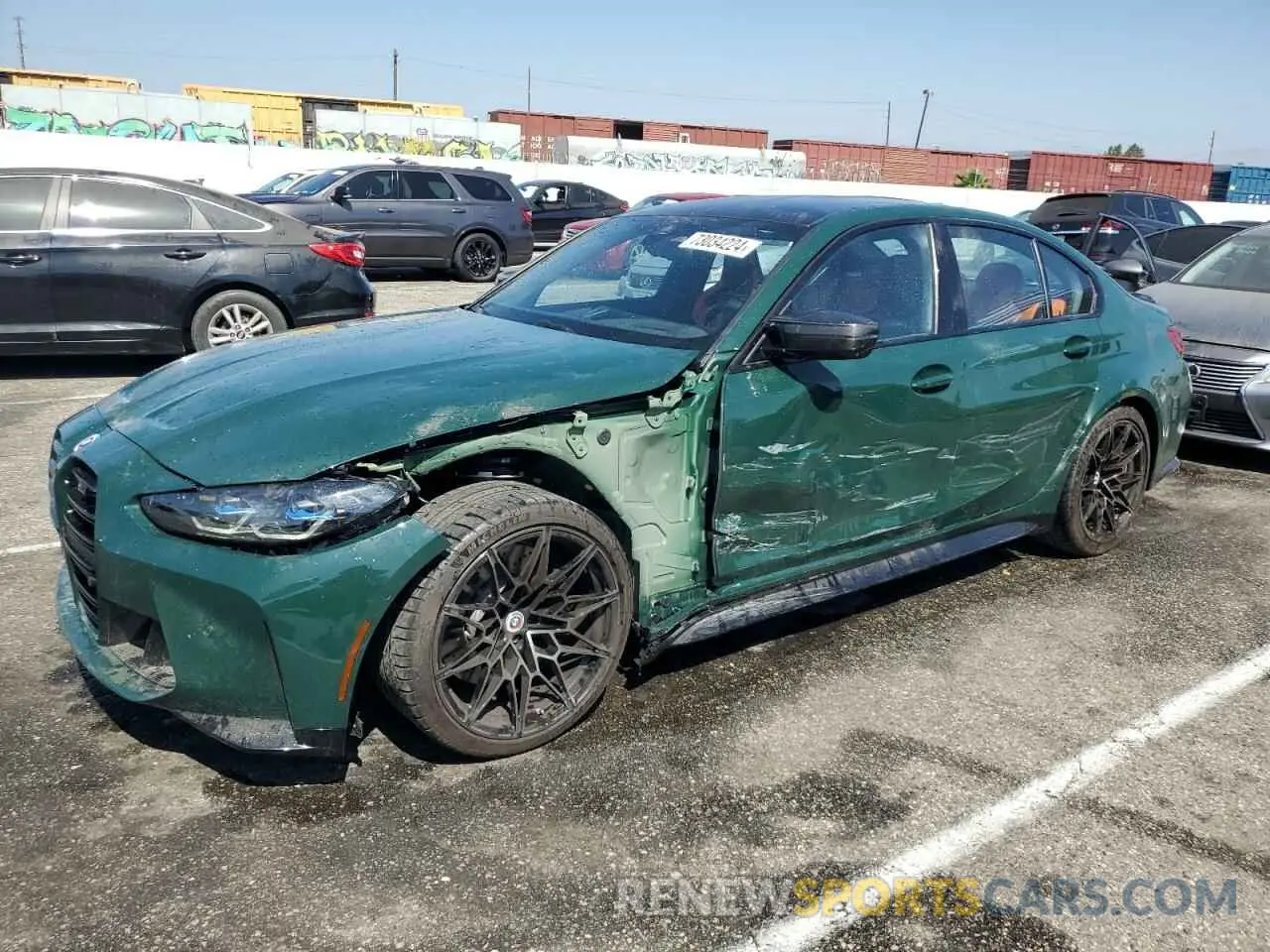 1 Photograph of a damaged car WBS33AY03PFP14557 BMW M3 2023
