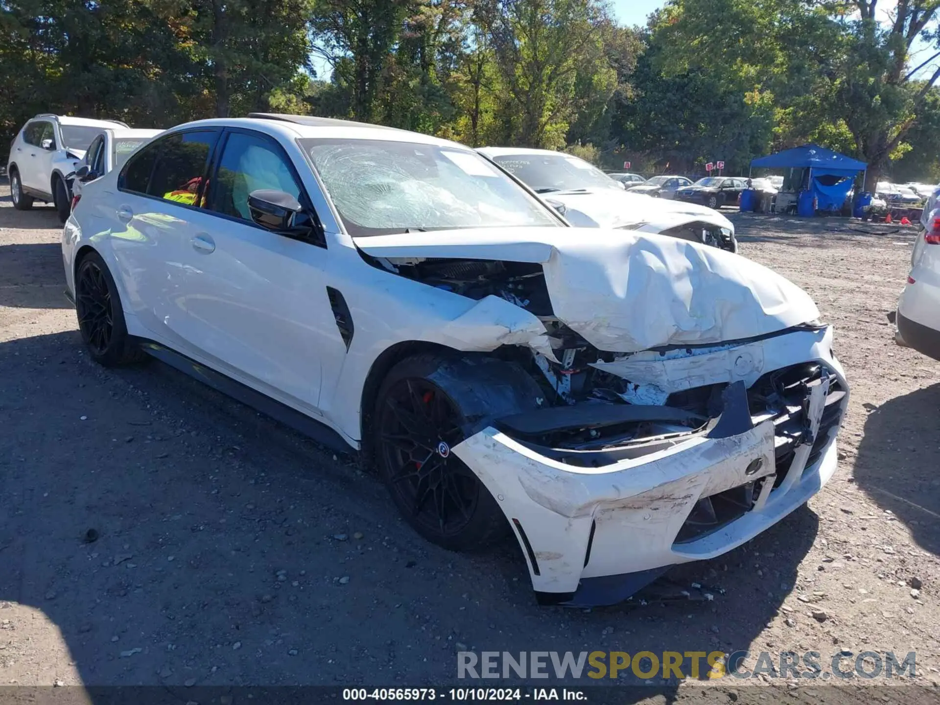 1 Photograph of a damaged car WBS33AY04PFN31510 BMW M3 2023