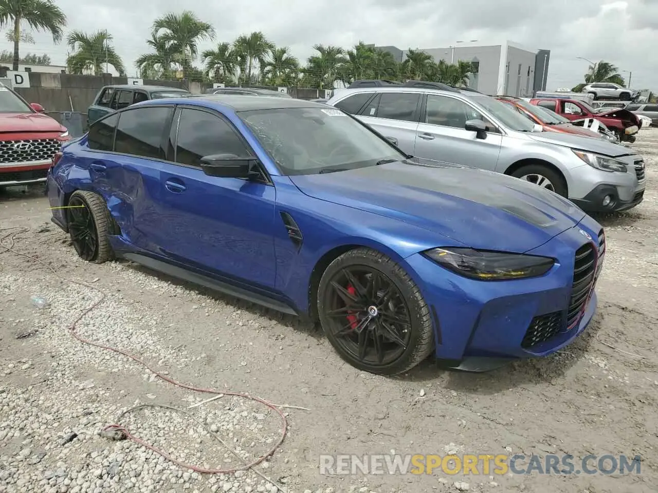 4 Photograph of a damaged car WBS33AY05PFN57582 BMW M3 2023