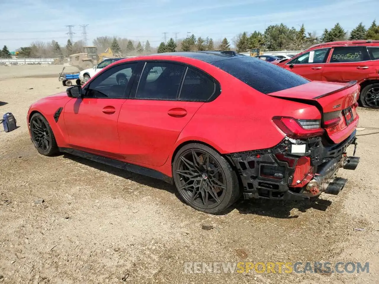 2 Photograph of a damaged car WBS43AY03PFN58833 BMW M3 2023