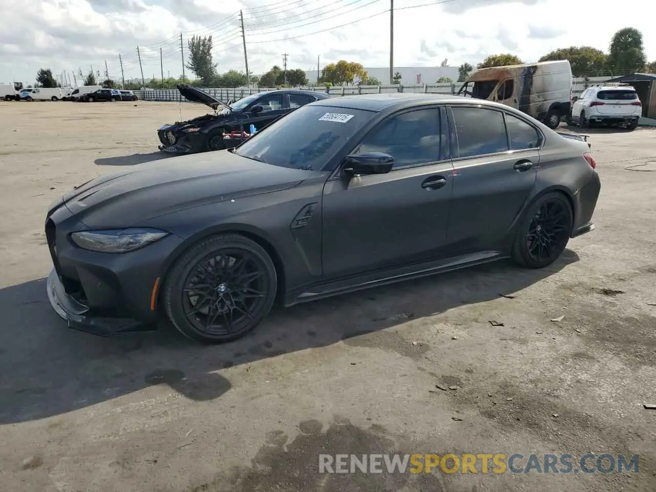 1 Photograph of a damaged car WBS43AY07PFR10800 BMW M3 2023