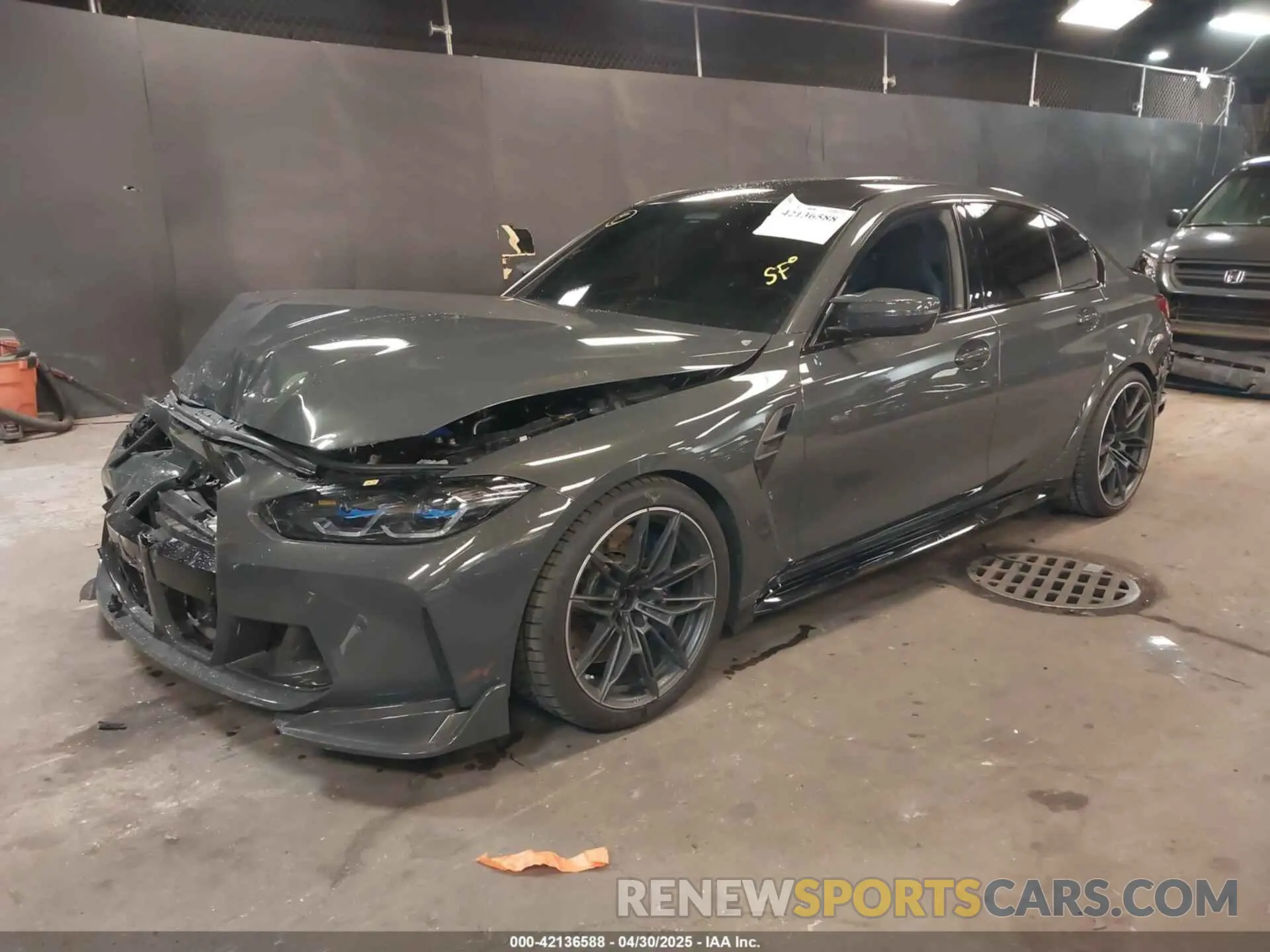 2 Photograph of a damaged car WBS43AY08PFP63435 BMW M3 2023