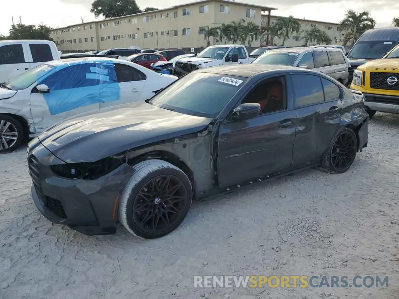 1 Photograph of a damaged car WBS43AY09PFP07455 BMW M3 2023