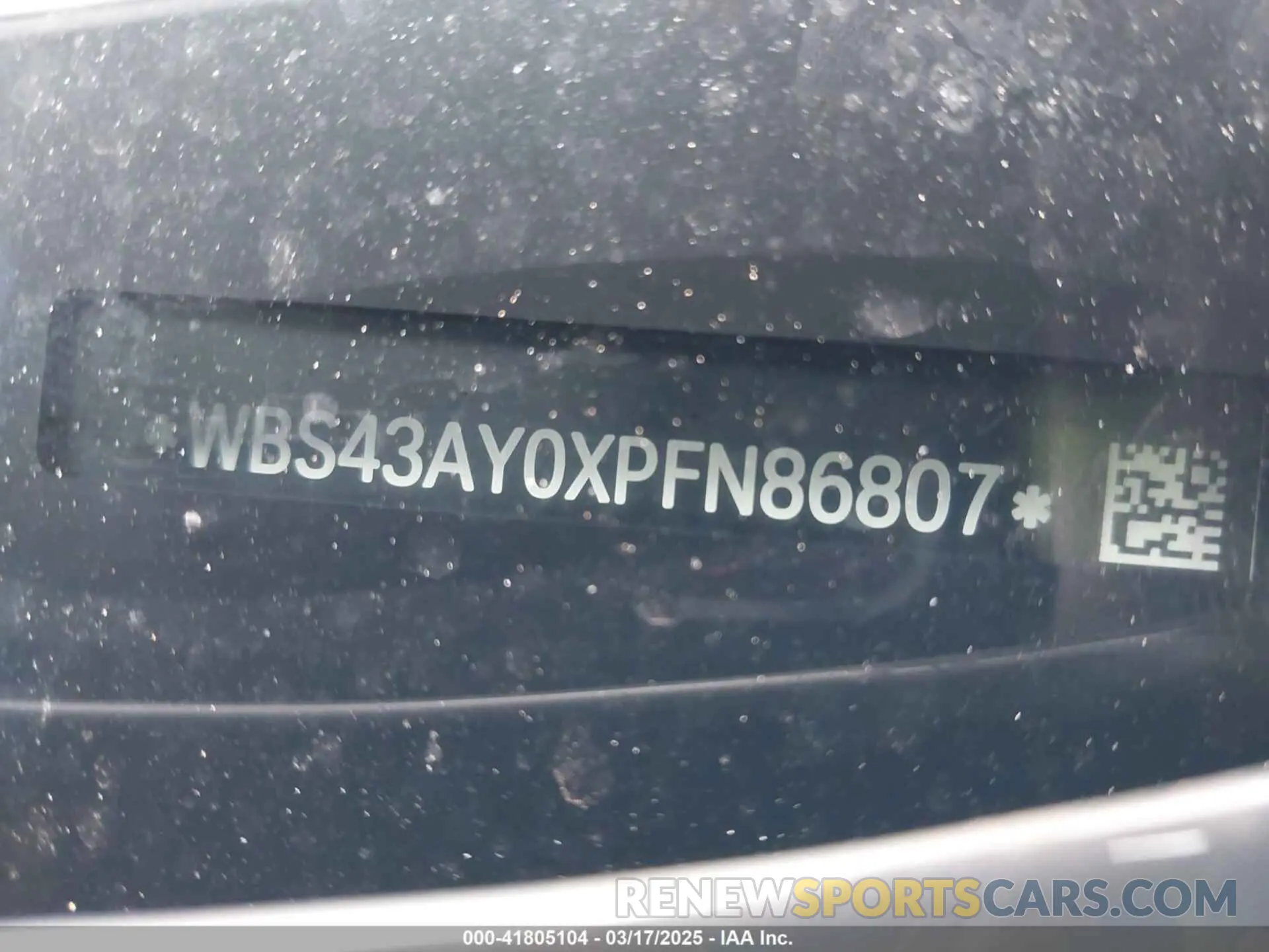 17 Photograph of a damaged car WBS43AY0XPFN86807 BMW M3 2023