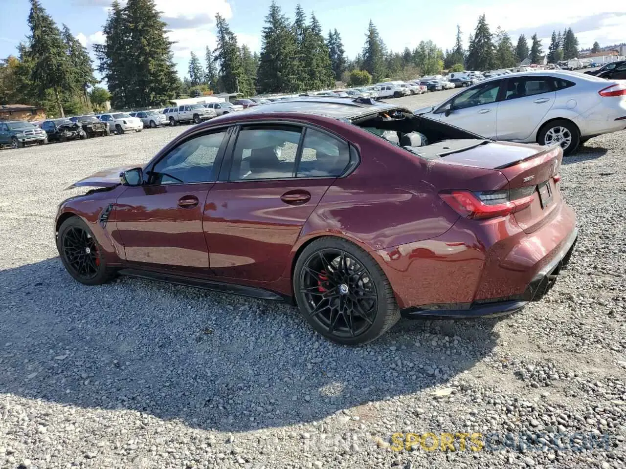2 Photograph of a damaged car WBS43AY0XPFP12020 BMW M3 2023