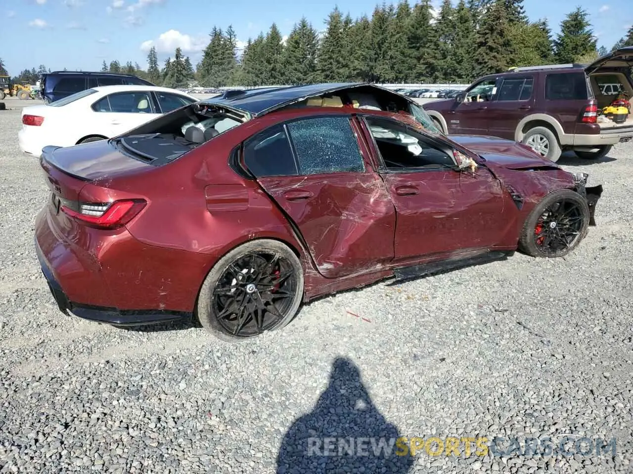 3 Photograph of a damaged car WBS43AY0XPFP12020 BMW M3 2023