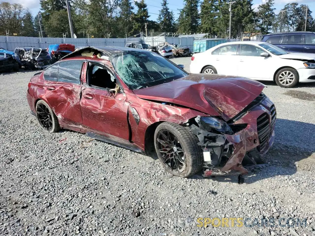 4 Photograph of a damaged car WBS43AY0XPFP12020 BMW M3 2023