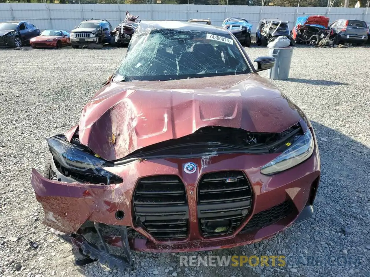 5 Photograph of a damaged car WBS43AY0XPFP12020 BMW M3 2023