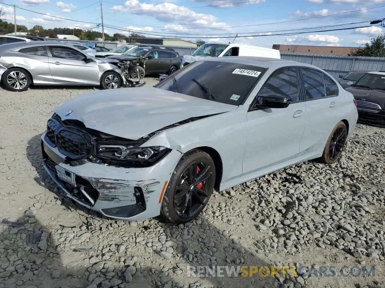1 Photograph of a damaged car 3MW49FF07R8E09436 BMW M3 2024