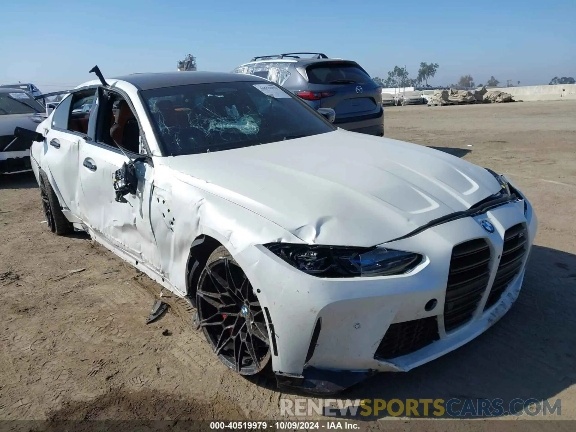 1 Photograph of a damaged car WBS43AY00RFS39716 BMW M3 2024