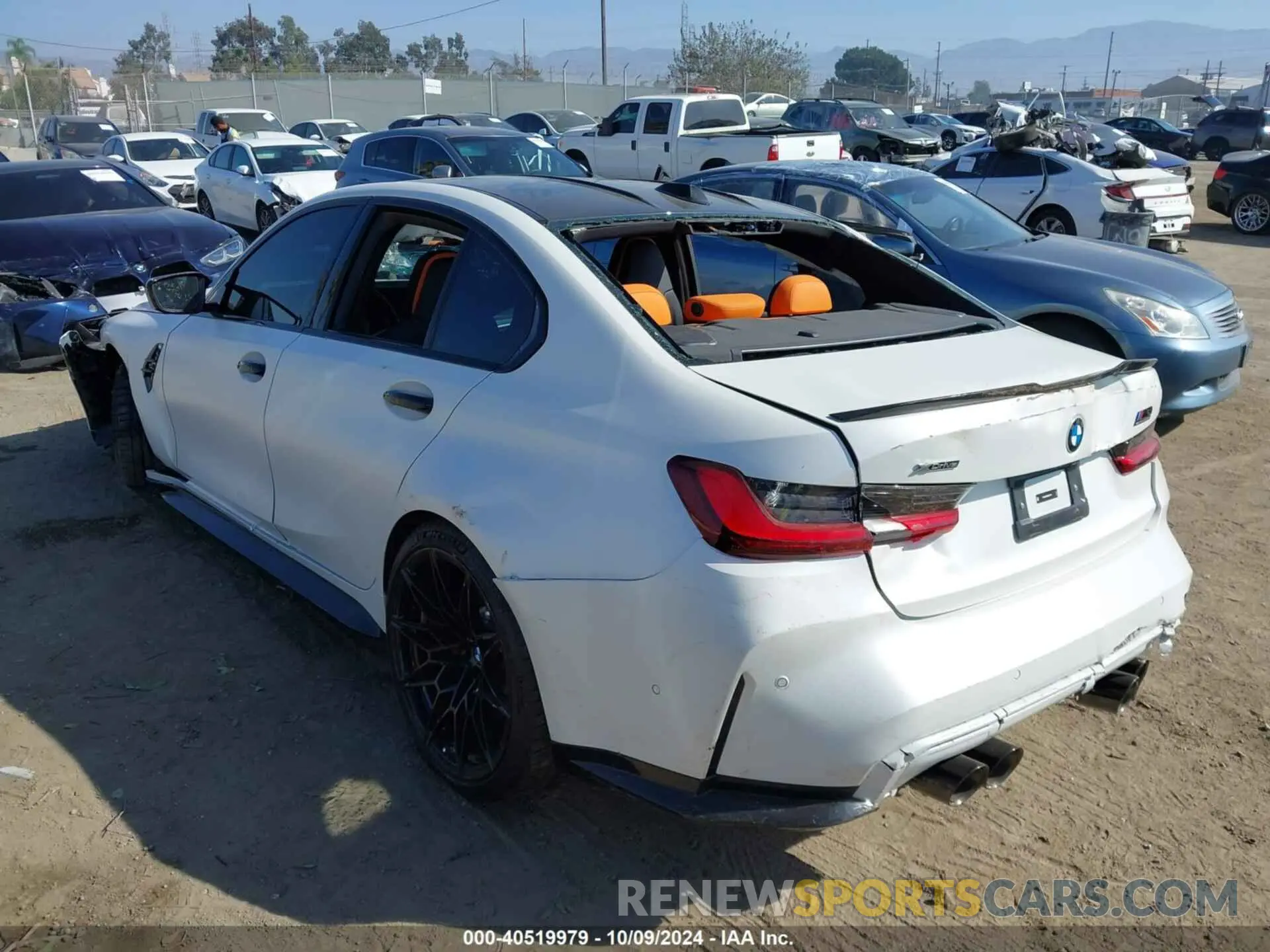 3 Photograph of a damaged car WBS43AY00RFS39716 BMW M3 2024