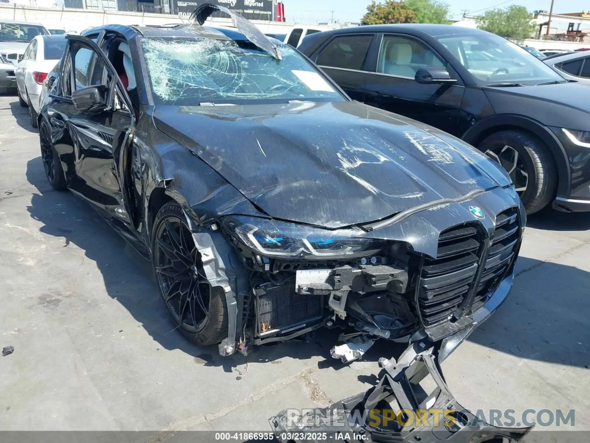 1 Photograph of a damaged car WBS43AY02RFS39104 BMW M3 2024