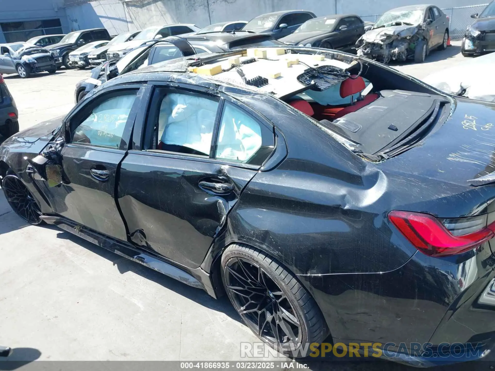 14 Photograph of a damaged car WBS43AY02RFS39104 BMW M3 2024