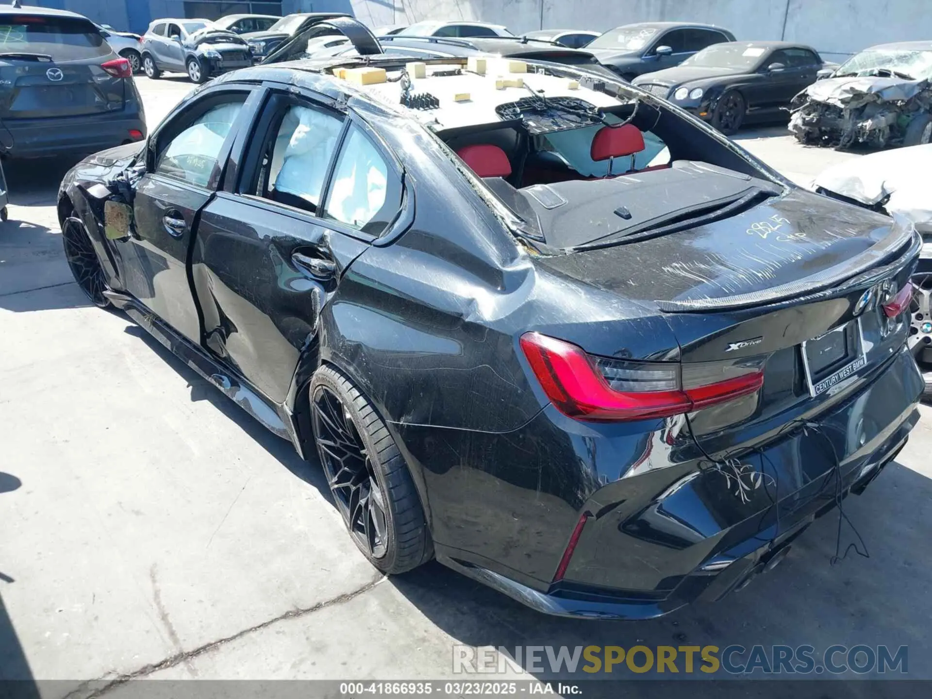 3 Photograph of a damaged car WBS43AY02RFS39104 BMW M3 2024