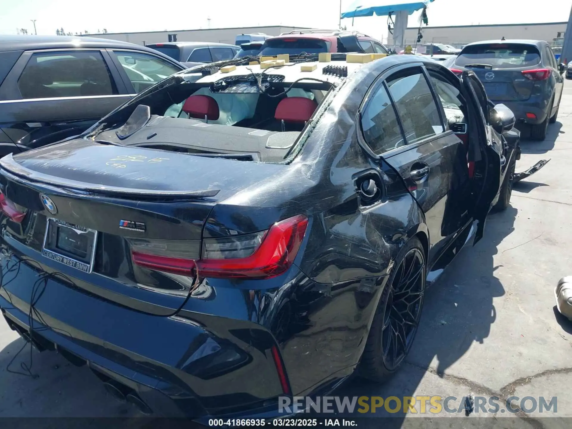 4 Photograph of a damaged car WBS43AY02RFS39104 BMW M3 2024