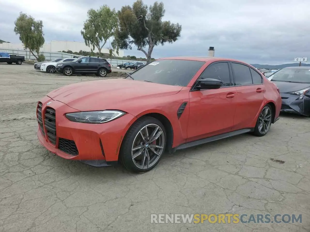 1 Photograph of a damaged car WBS43AY02RFT07448 BMW M3 2024