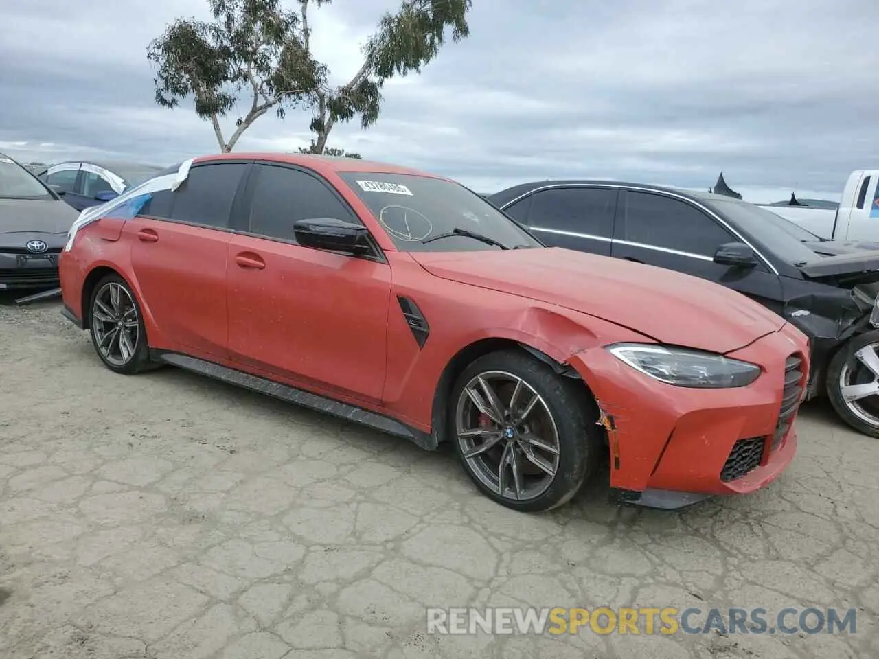 4 Photograph of a damaged car WBS43AY02RFT07448 BMW M3 2024