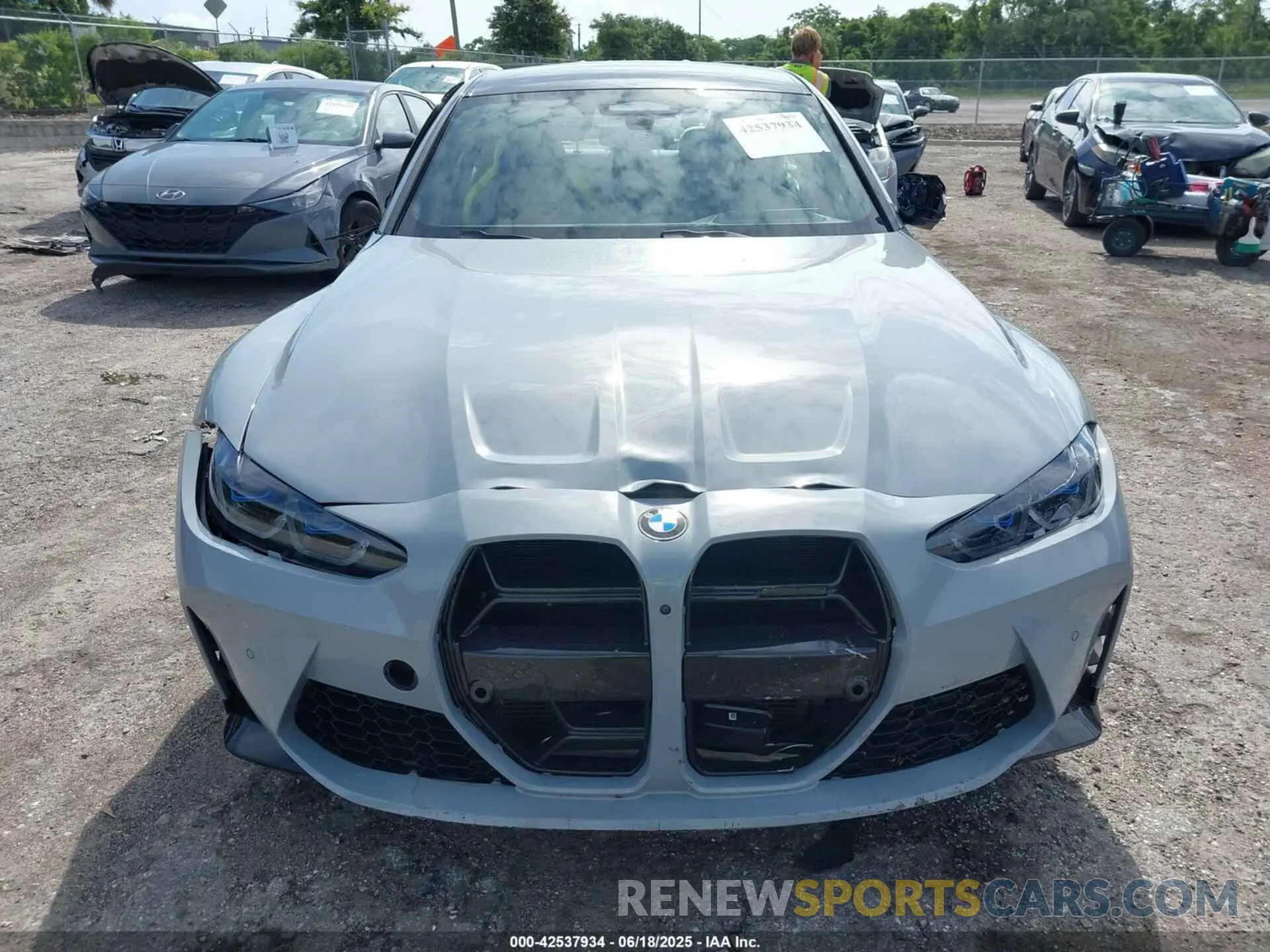 11 Photograph of a damaged car WBS43AY03RFS40486 BMW M3 2024