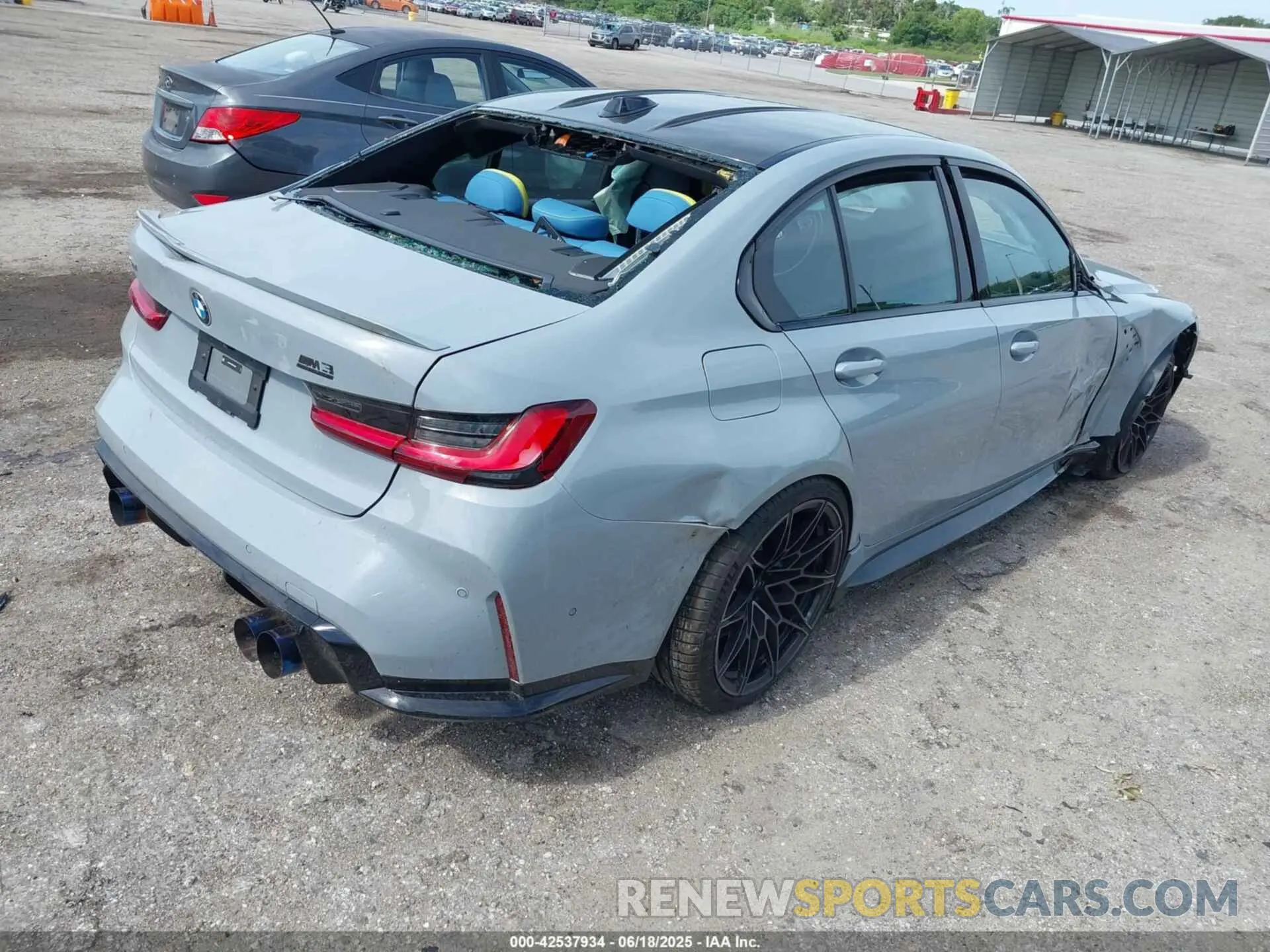 4 Photograph of a damaged car WBS43AY03RFS40486 BMW M3 2024
