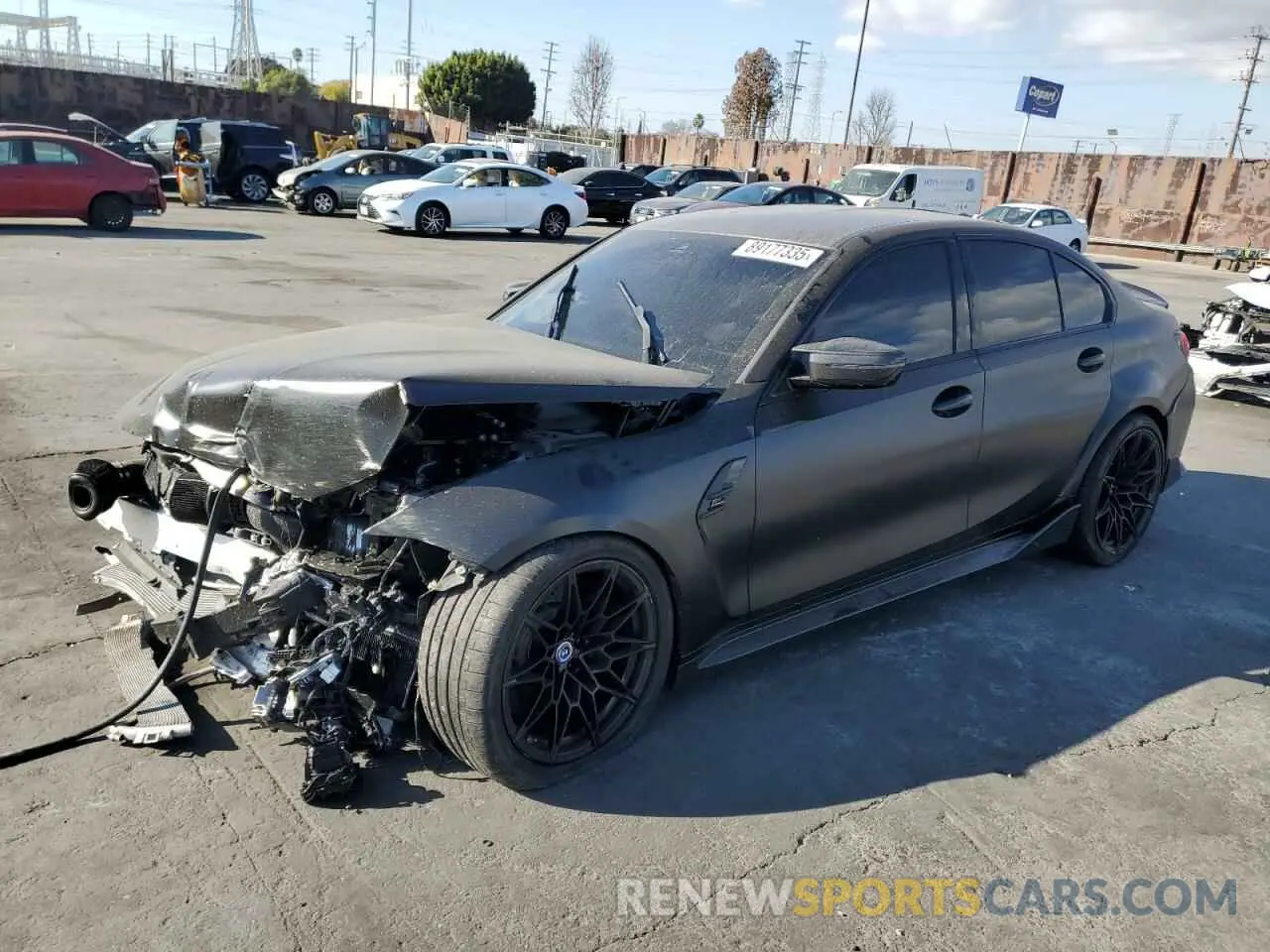 1 Photograph of a damaged car WBS43AY03RFT04493 BMW M3 2024